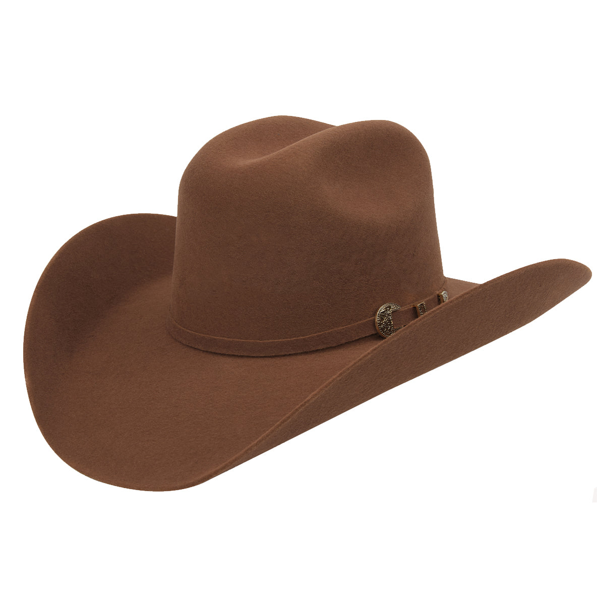 Tombstone Este Oeste pecan brown felt cowboy hat.