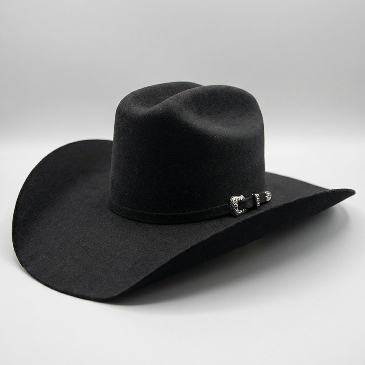 Tombstone Roper Black Felt Cowboy Hat
