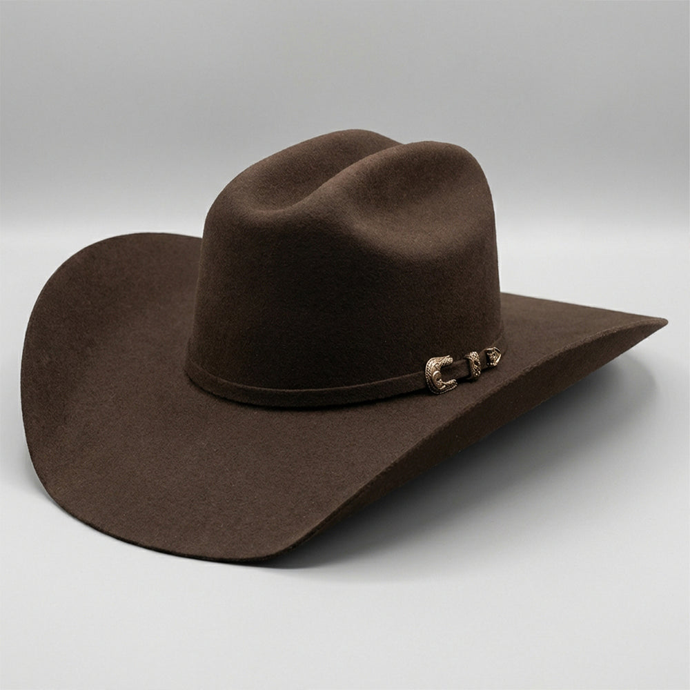 Tombstone Roper Chocolate Brown Felt Cowboy Hats
