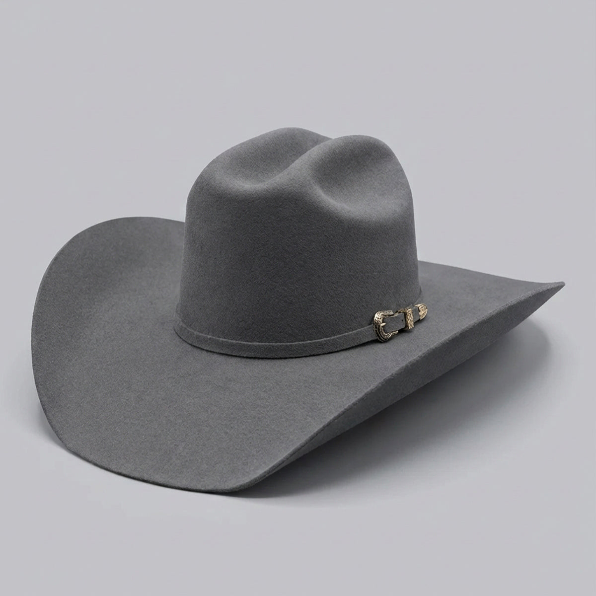 Tombstone Roper Granite Grey Felt Western Hat