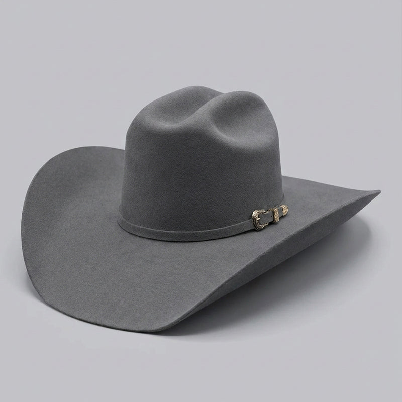 Tombstone Roper Granite Grey Felt Western Hat