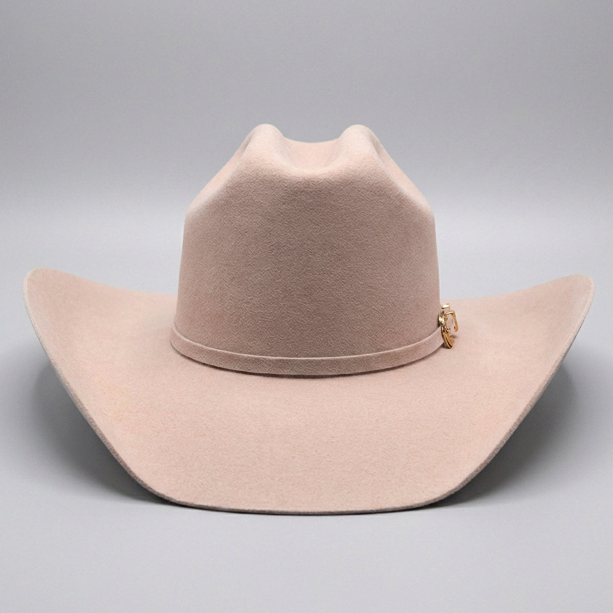 Front view of Tombstone Roper Silverbelly Felt Cowboy Hat
