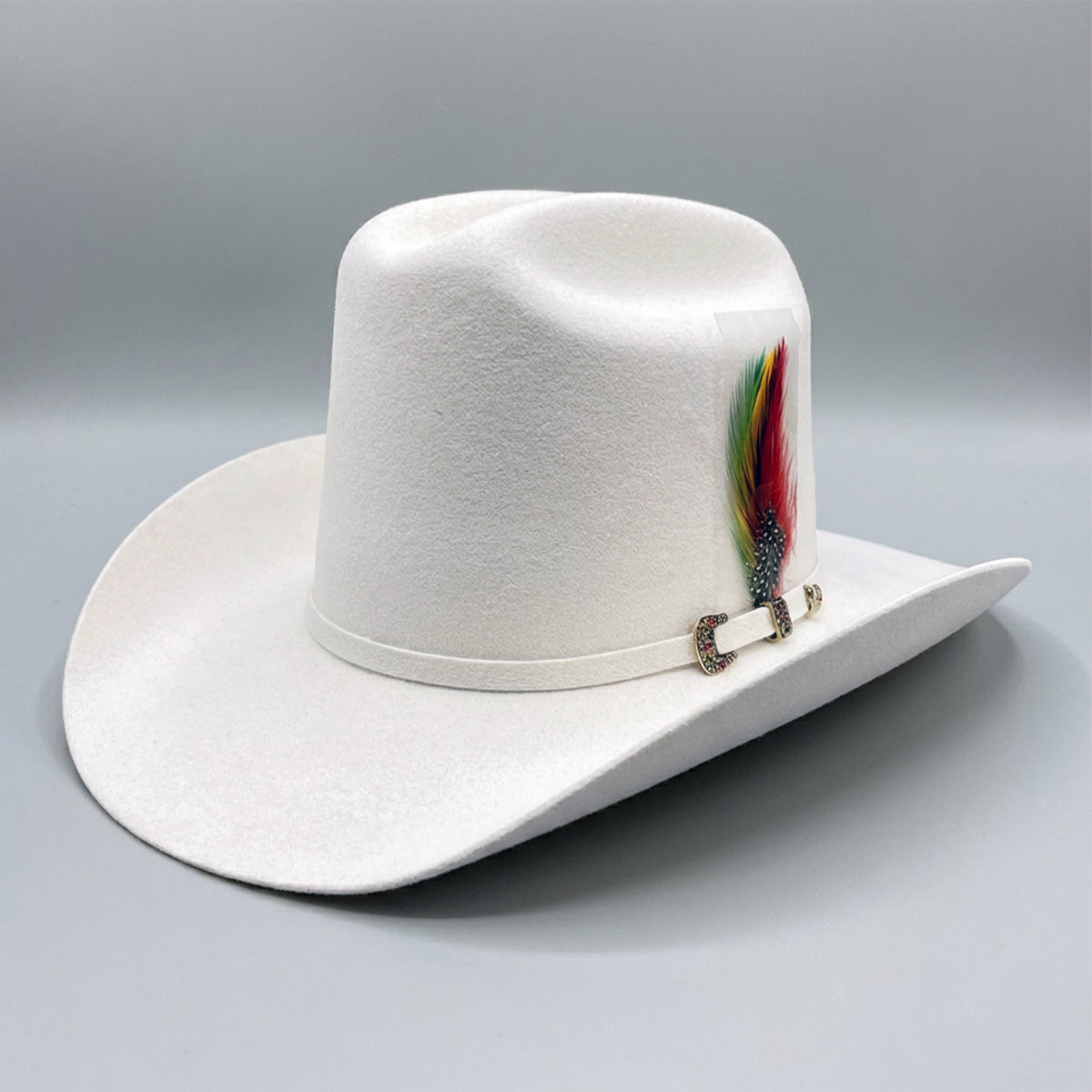 Tombstone El Viejón White Felt Cowboy Hat | Los Dos Carnales Style