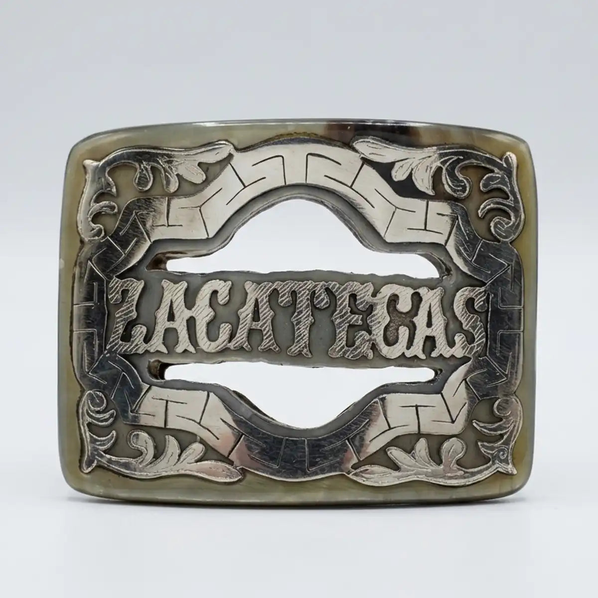 Hebilla Artesanal Cuerno de Toro Zacatecas