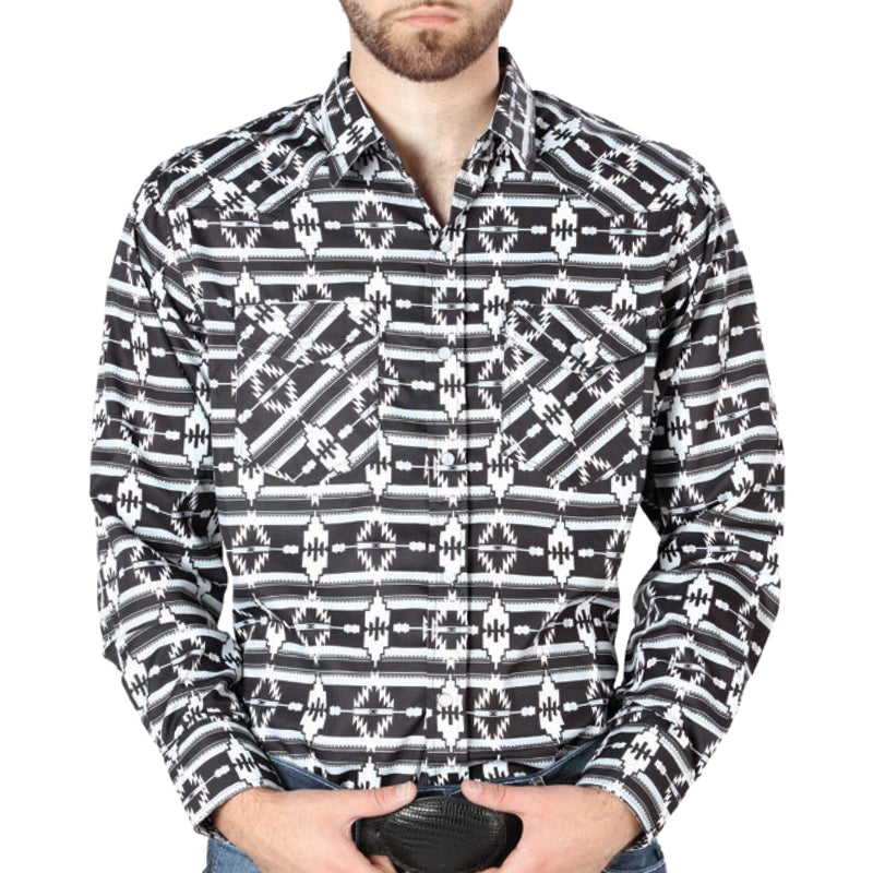 El General Aztec Mens Shirt - Black