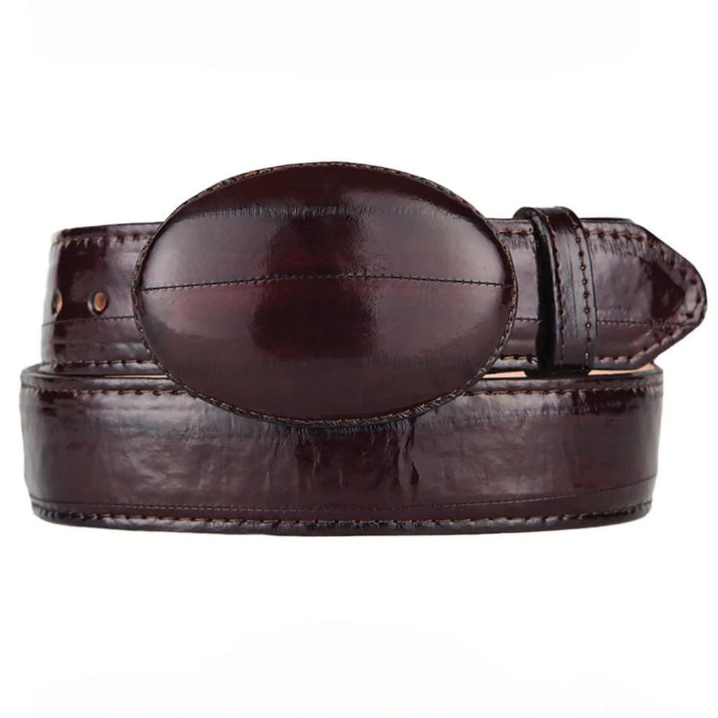 Brown Eel Skin Belt display picture 3