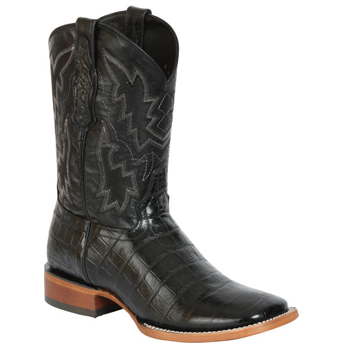 Black Caiman Print Cowboy Boots main image 0