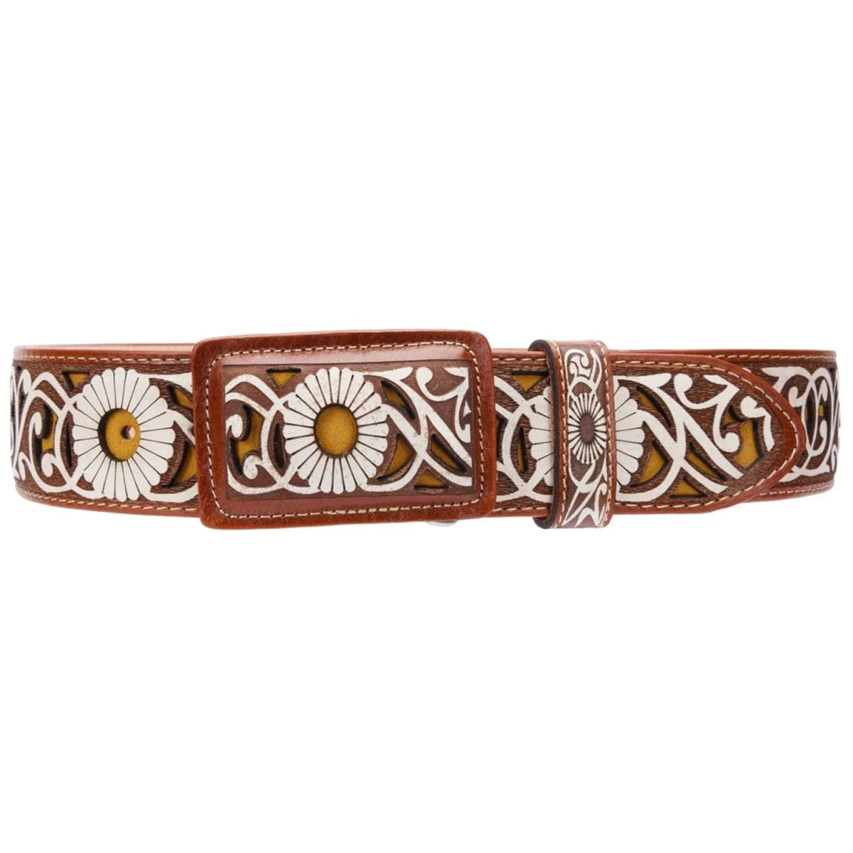 Western Sunflower Belt 38 / Cognac Western Sunflower Belt 38 / Cognac
