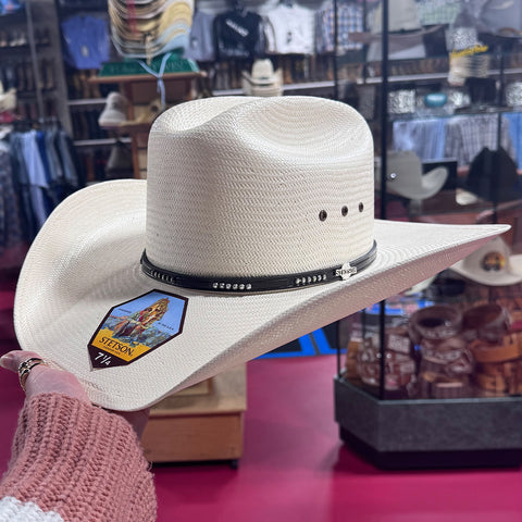 Stetson 10X Llano Straw Cowboy Hats | made in USA display picture 1
