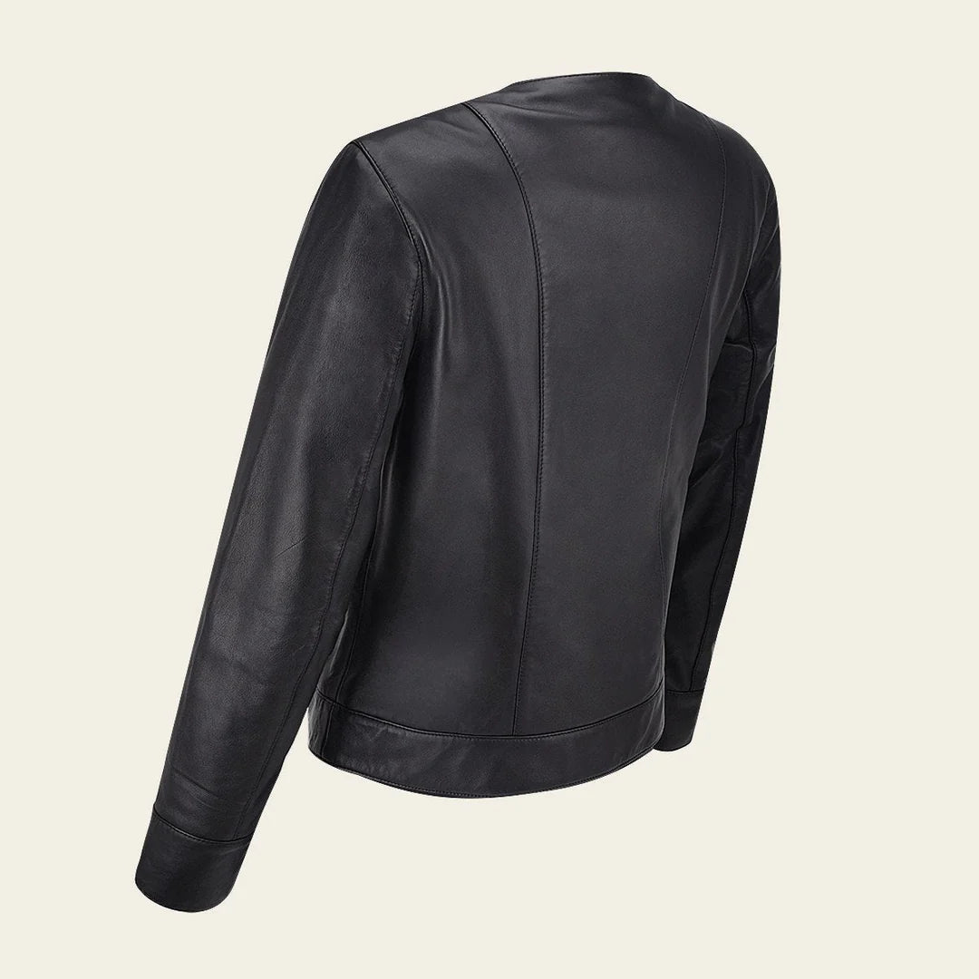 Women's Studded Leather Jacket