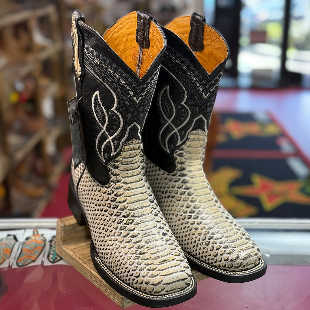 Snake Print Boots | La Sierra Boots Square Toe display picture 1