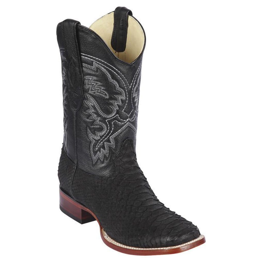 Black Python Cowboy Boots | Los Altos Boots