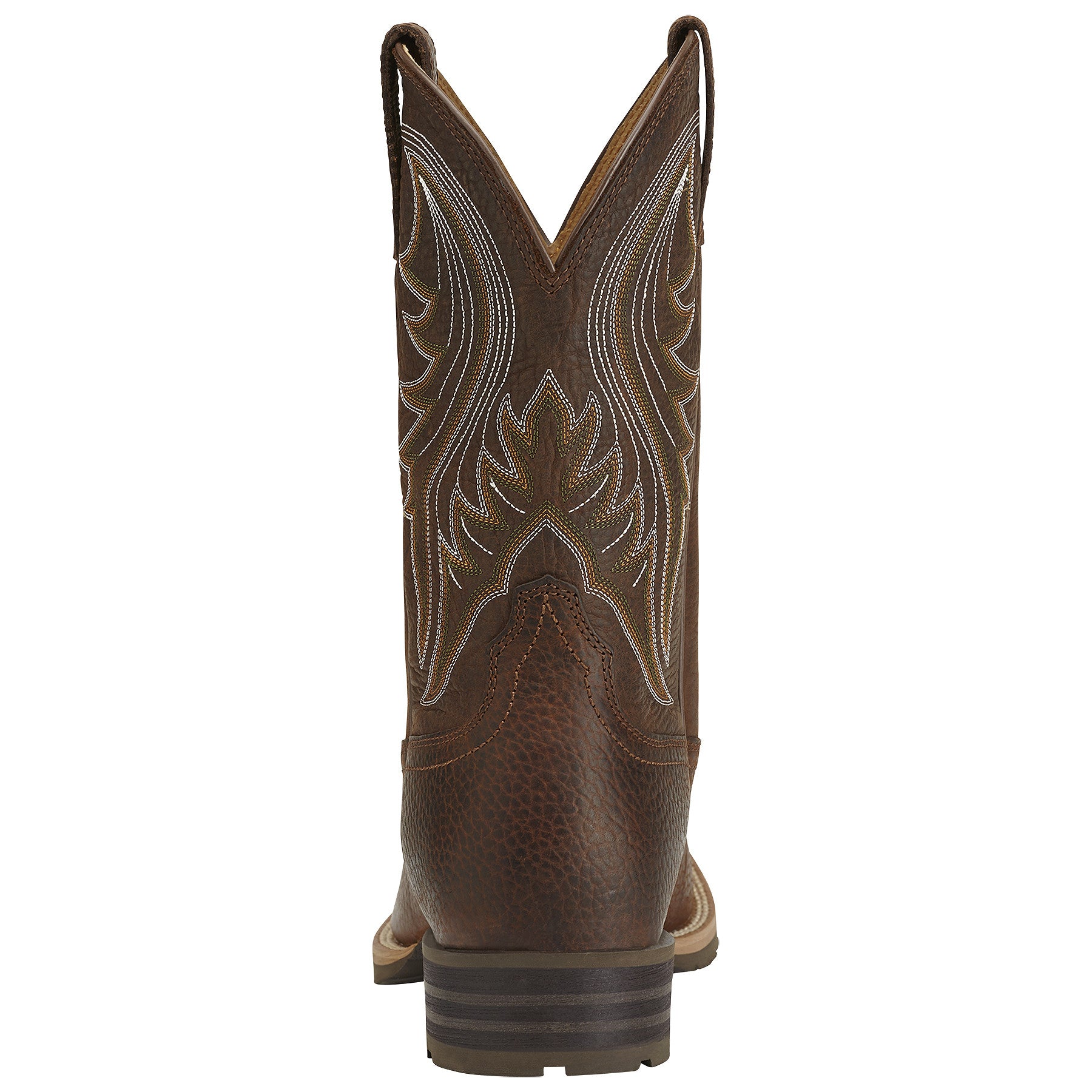 Ariat Men's Hybrid Rancher Square Toe Boot Brown Oiled Rowdy - VaqueroBoots.com - 2