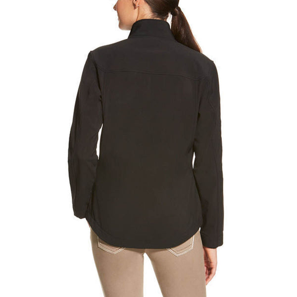 Back view of ariat softshell jacket