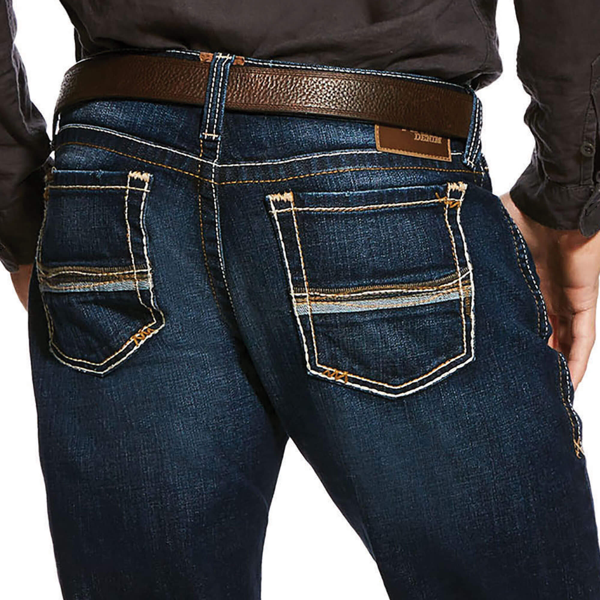 back pockets of ariat m7 jeans