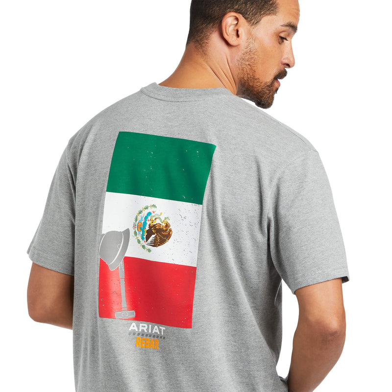 Image of back Ariat Men's Rebar Cotton Strong Mexican Pride Graphic T-Shirt