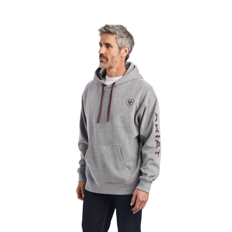front view of grey Ariat Hoodie 