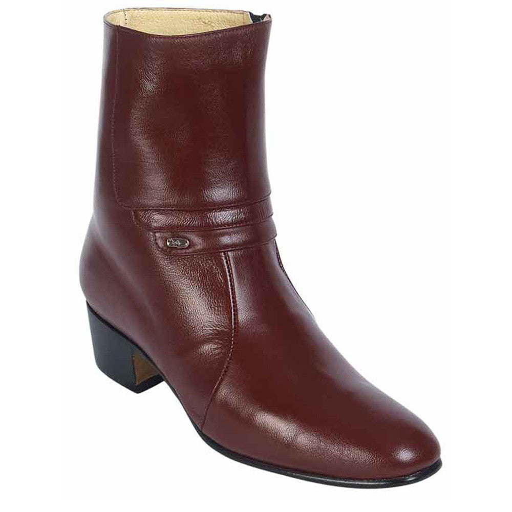 ankle dress boots Women's Chelsea PU Leather Block High Heel Platform Boots with Buckle,Black,3 Mens Heeled Boots