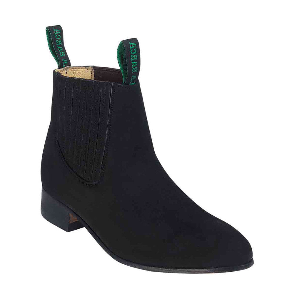Mens Black Suede Ankle Boots
