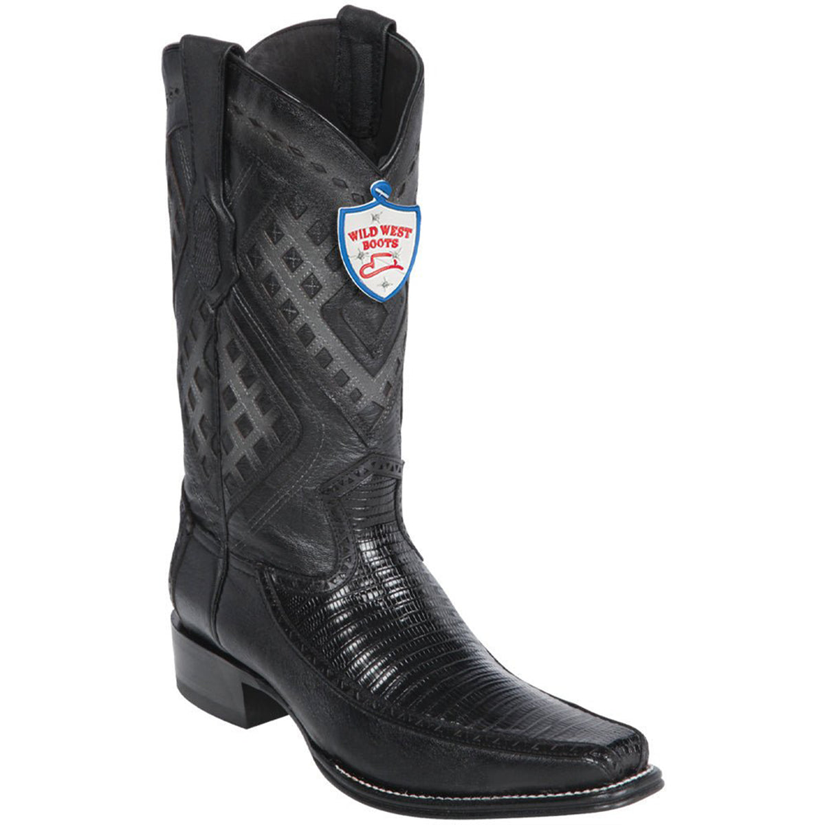 Traversi by Fratelli Black Genuine Lizard Boots Men main image 3