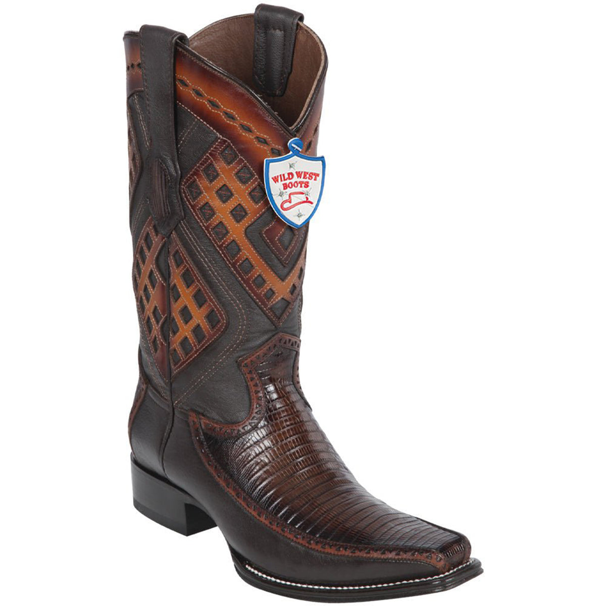 Lizard European Square Toe Western Boot | Wild West Boots display picture 3