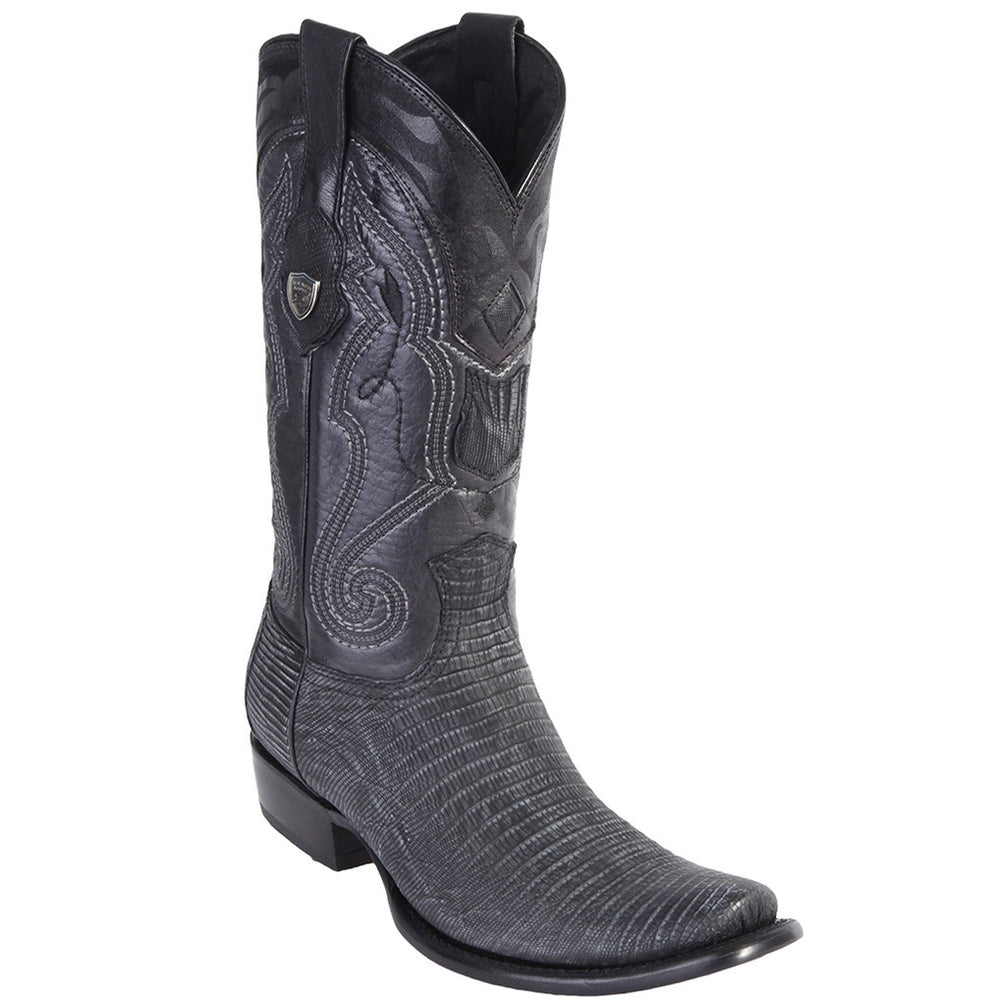 Sanded Brown Lizard Cowboy Boots
