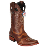 Wild West Men's WildCat Square Toe Boots - VaqueroBoots.com - 1