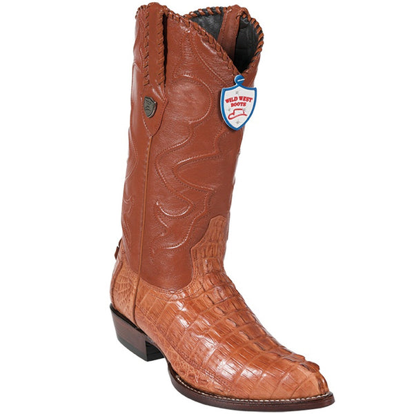 Men's Caiman Tail Cowboy Boots J Toe - VaqueroBoots.com - 1