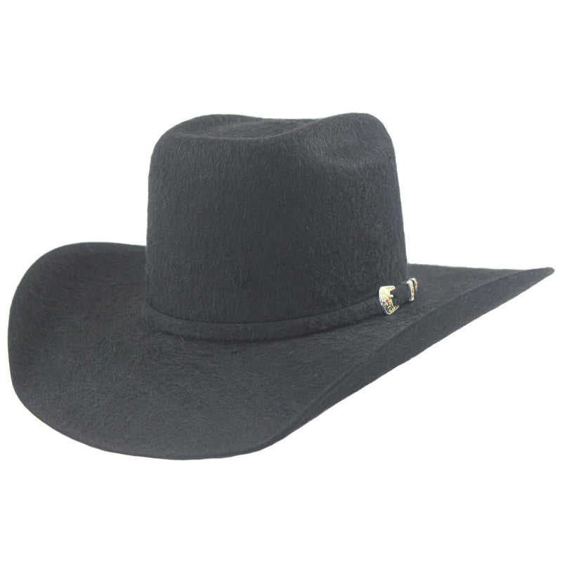 Image of Cuernos Chuecos Grizzly 30x Brick Crown Cowboy Hat.