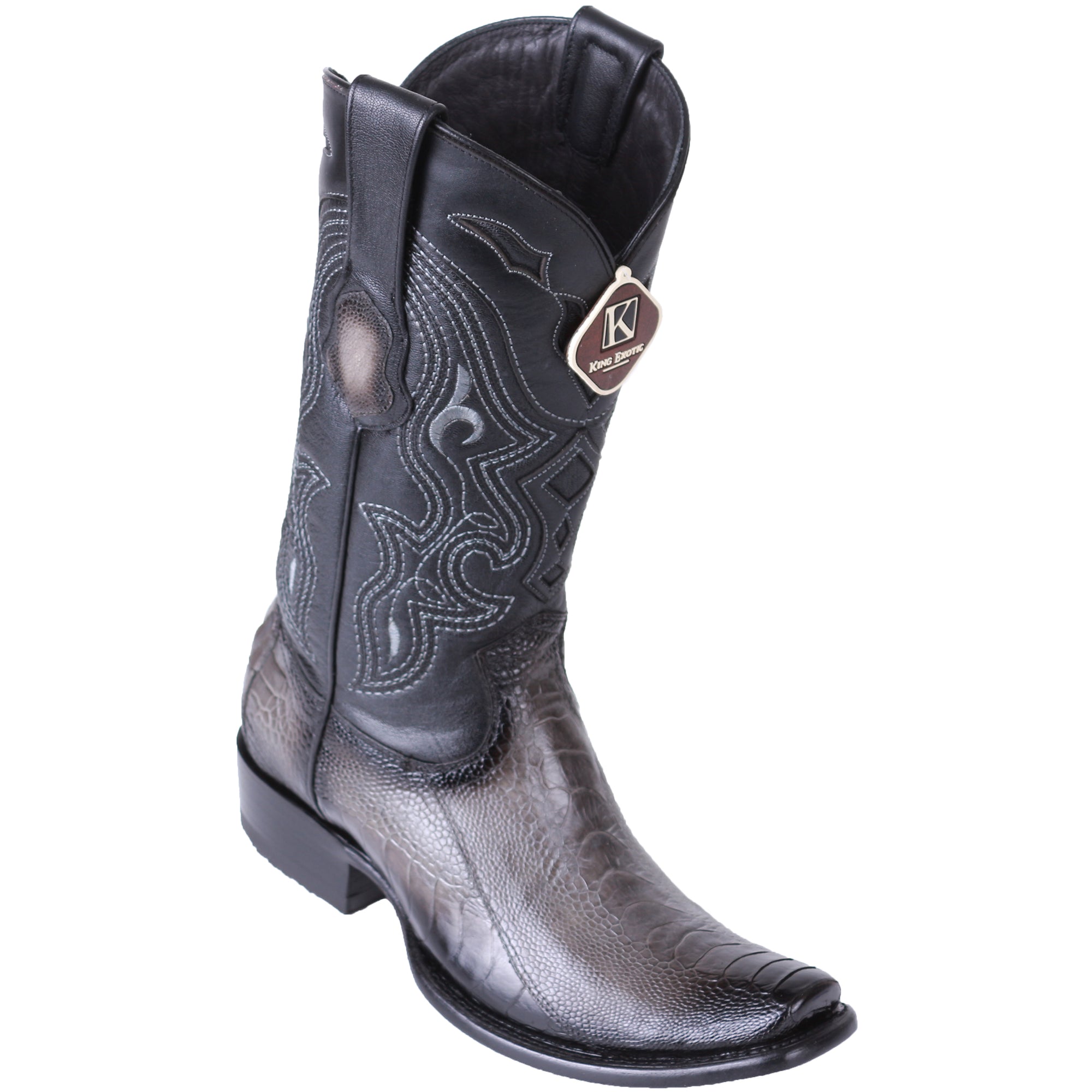 Gray Ostrich Boots main image 0