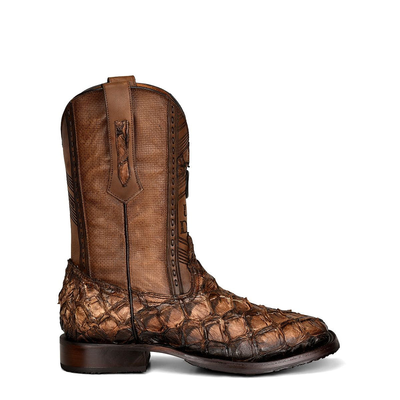Mens Pirarucu Boots | Cuadra Square Toe