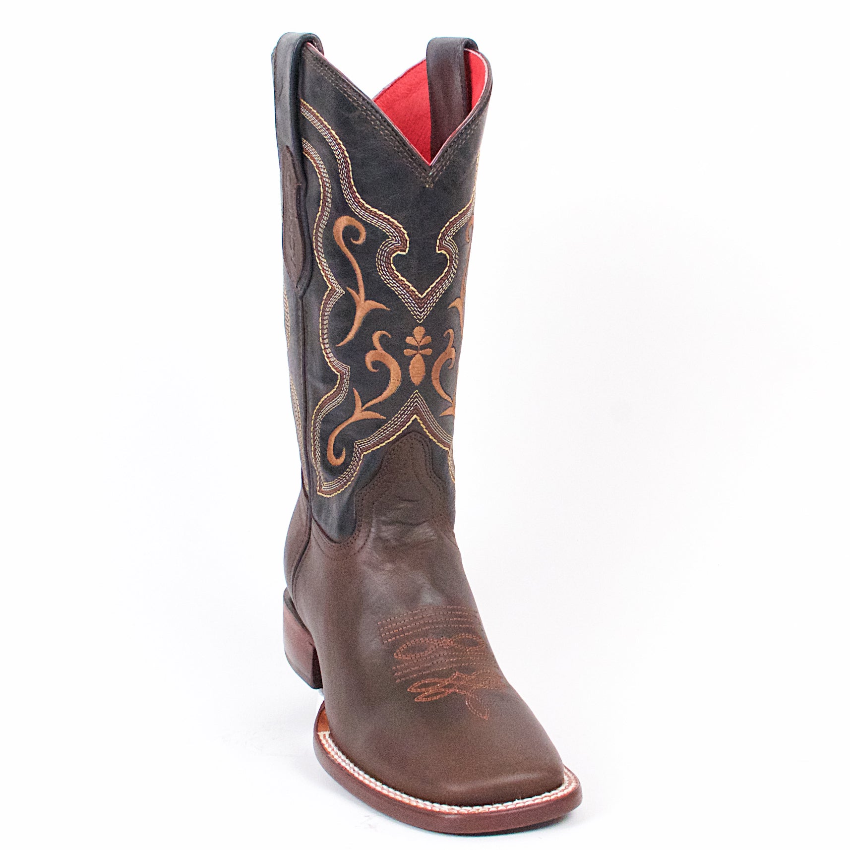 Brown Cowgirl Boots Square Toe