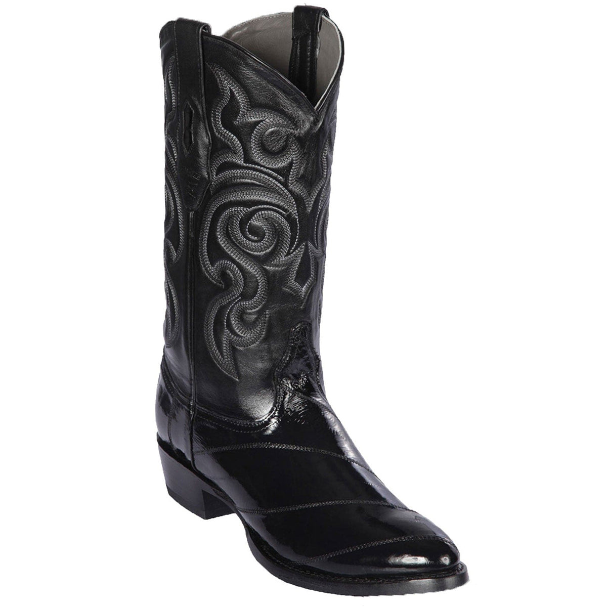 Black Eel Skin Cowboy Boot | Los Altos Boots display picture 2