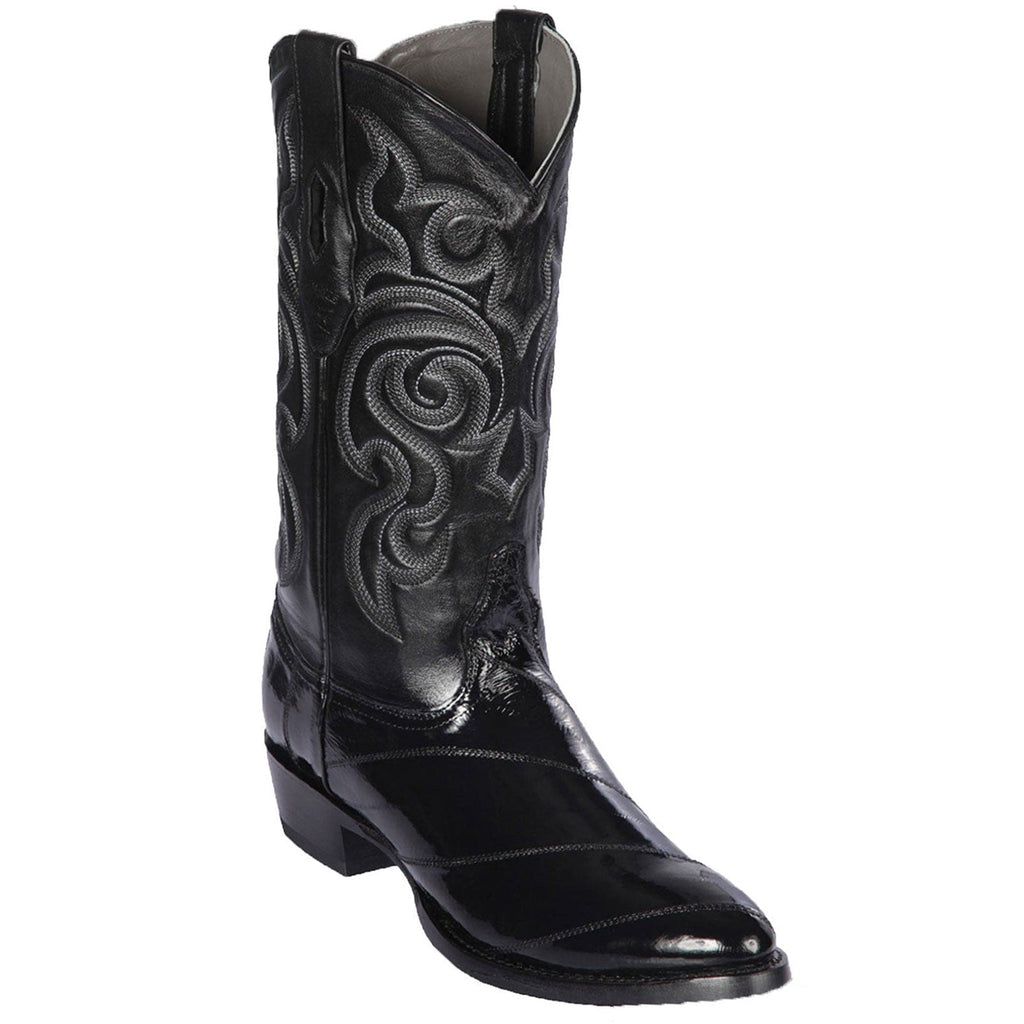 Black Eel Skin Cowboy Boot | Los Altos Boots display picture 3