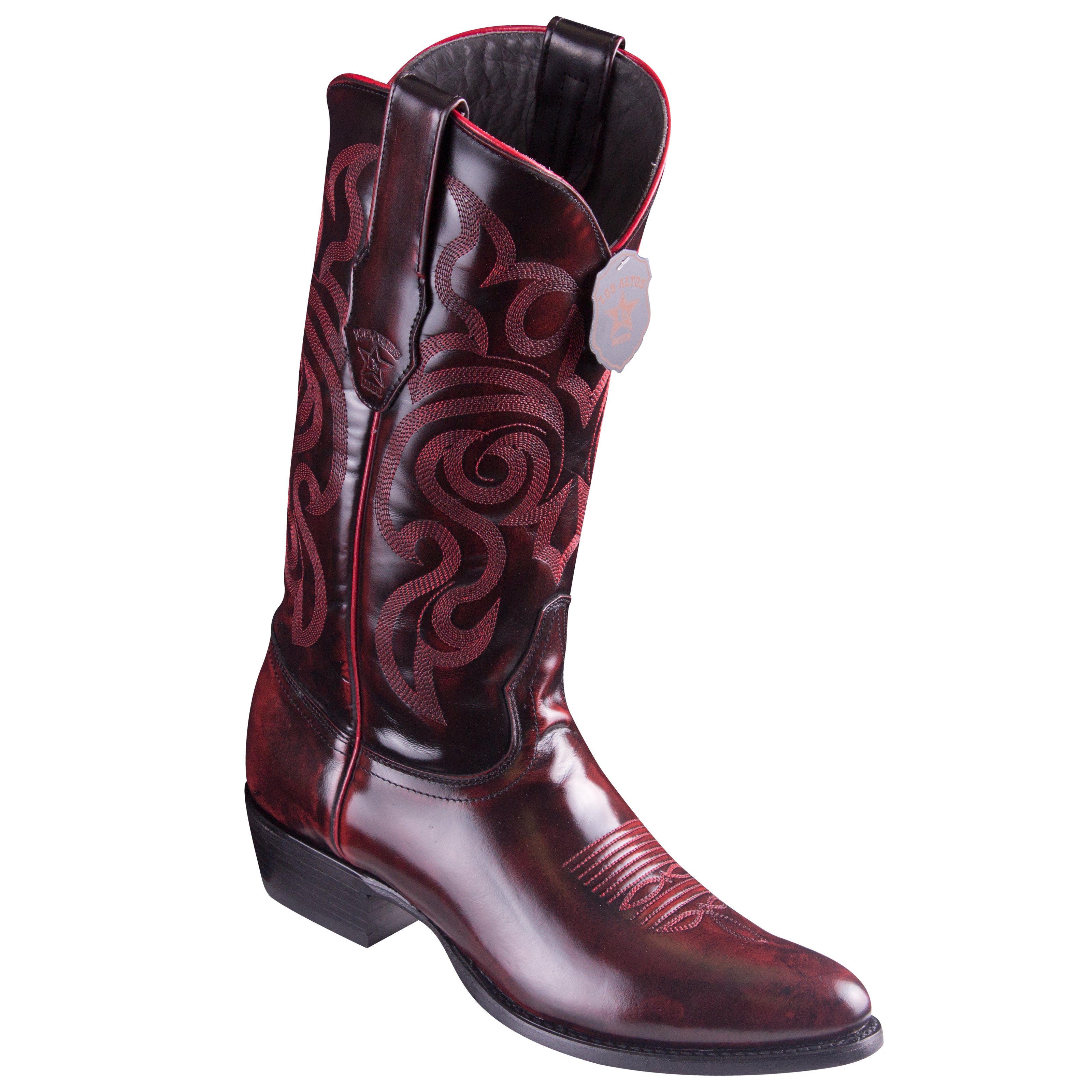 Los Altos Round Toe Honey Rage Leather Boots main image 0