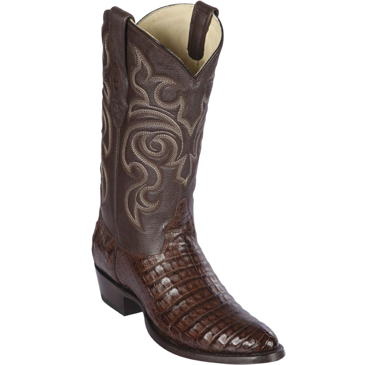 Los Altos US10. 5 Gray Genuine Caiman Crocodile Belly Round Toe Western Boots Round Toe Caiman Gator Boots Los Altos Men main image 2
