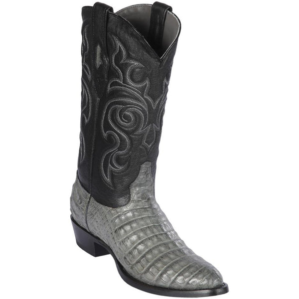 grey caiman boots
