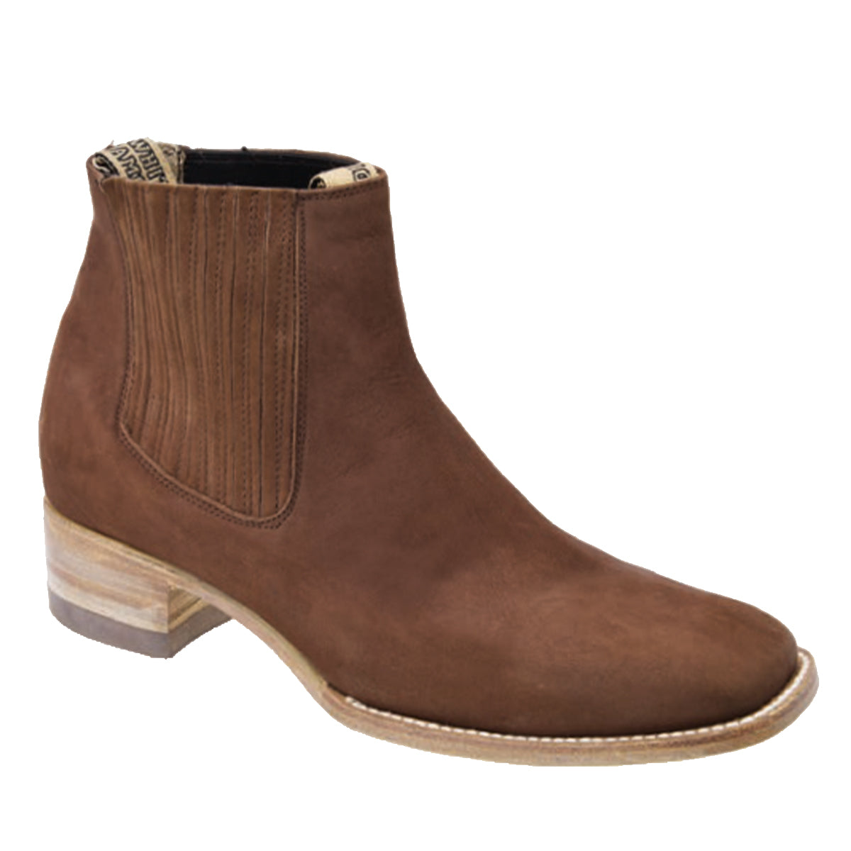 Men's Brown Nubuck Ankle Boots | Botines Charros