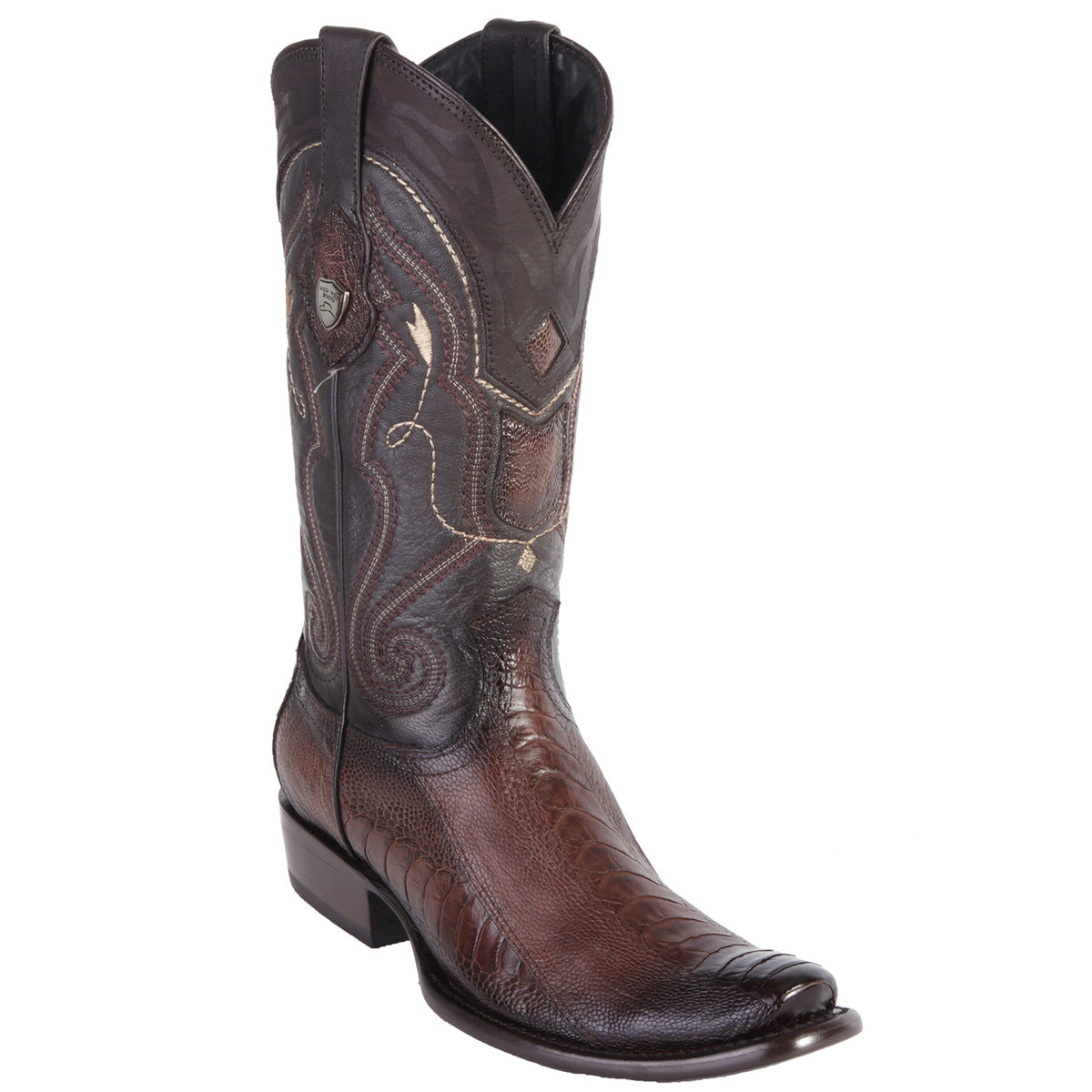 Wild West Ostrich Leg Mens Cowboy Boots Dubai Toe