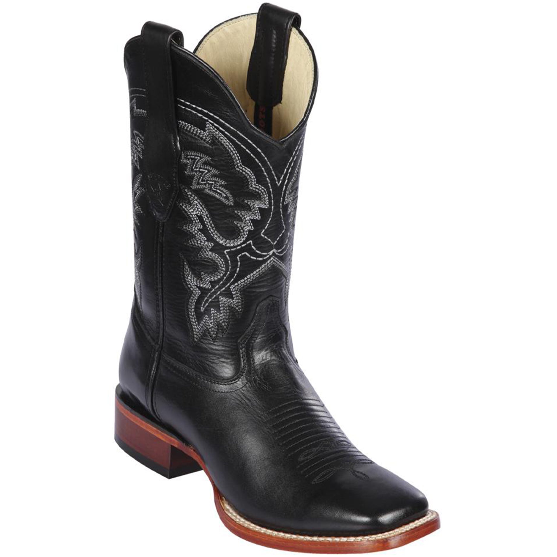 Mens Black Square Toe Boots | Los Altos Boots