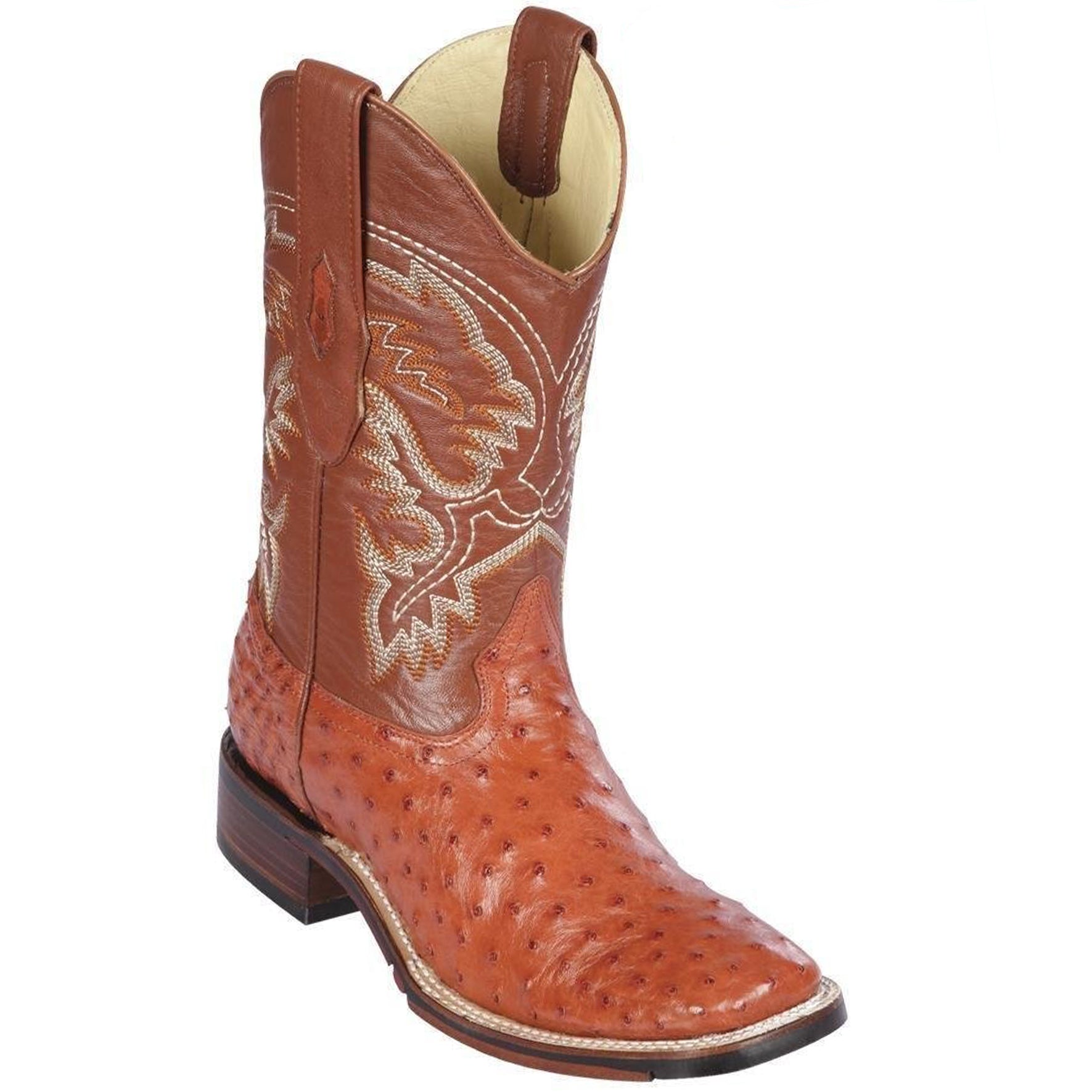 Los Altos Boots - Mens Dress Cowboy Boot - Low Priced  Oryx Ostrich Square Toe Western Boots- in Oryx main image 1