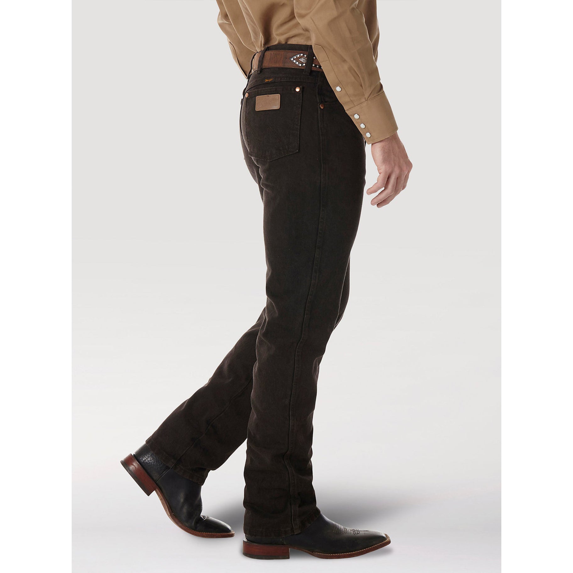Black Wrangler Cowboy Cut Slim Fit Jeans