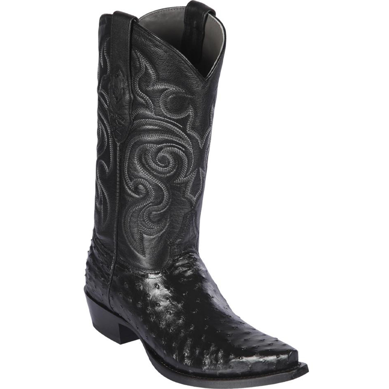 Mens Black Genuine Ostrich Slip On By Los Altos main image 1