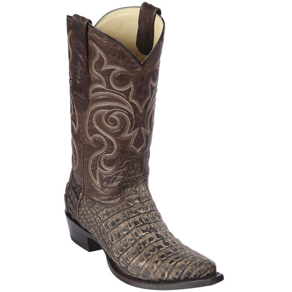 Caiman Belly Snip Toe Boots