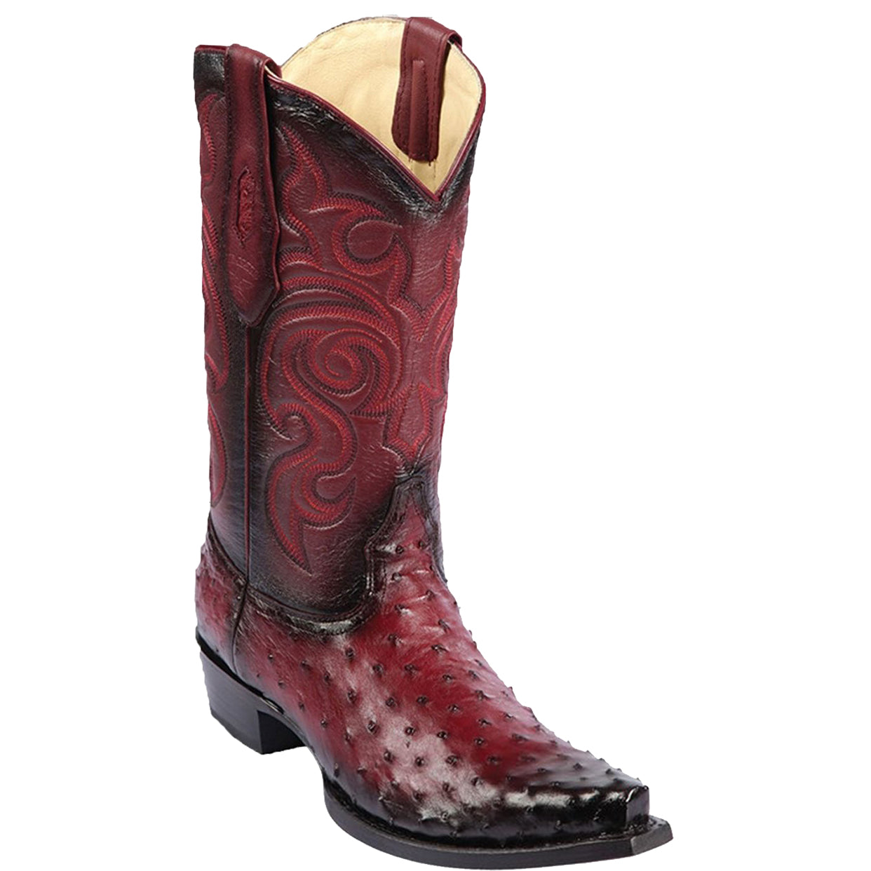 Mens Western Ostrich Leather Boots - Los Altos Boots