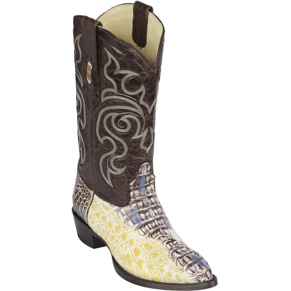 Los Altos Hornback Crocodile Cowboy Boots