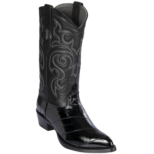Image of Black Eel Cowboy Boots.