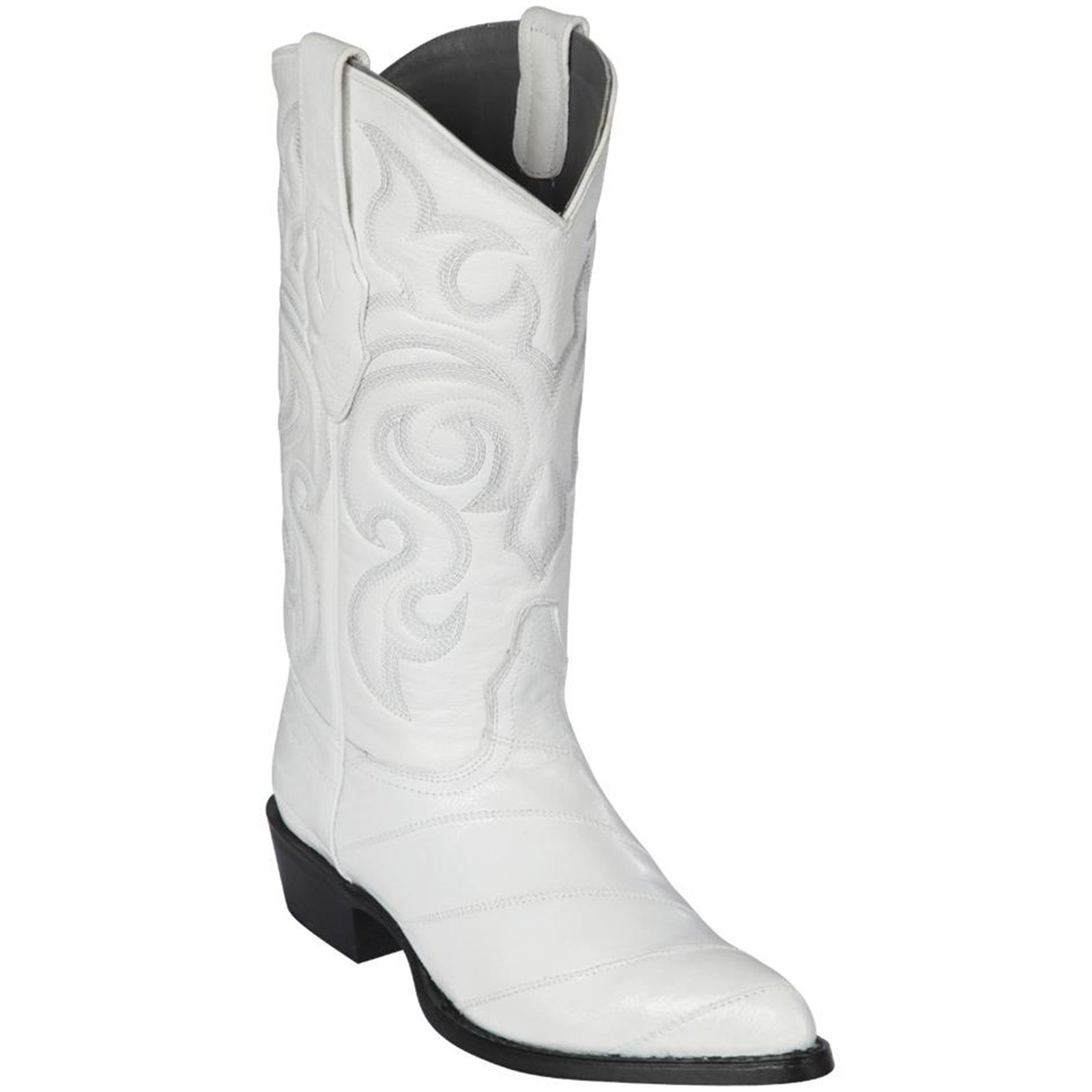 J Toe Cowboy Boots - J Toe Western Boots - Los Altos Boots - Mens Dress Cowboy Boot - Low Priced Blue Ostrich Leg Cowboy Boots J-Toe - in Blue main image 0