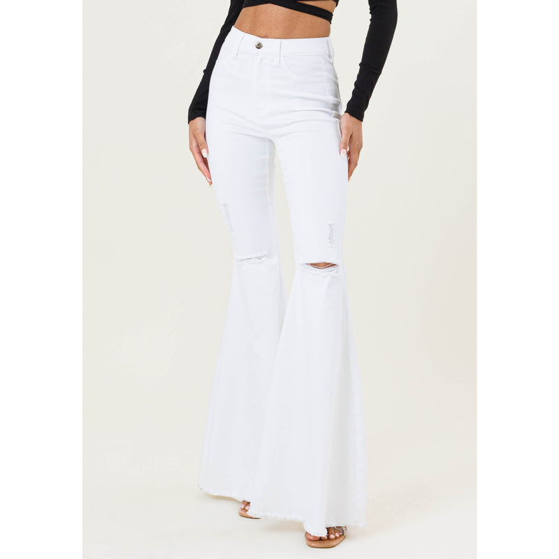 White Cowgirl Flare Jeans
