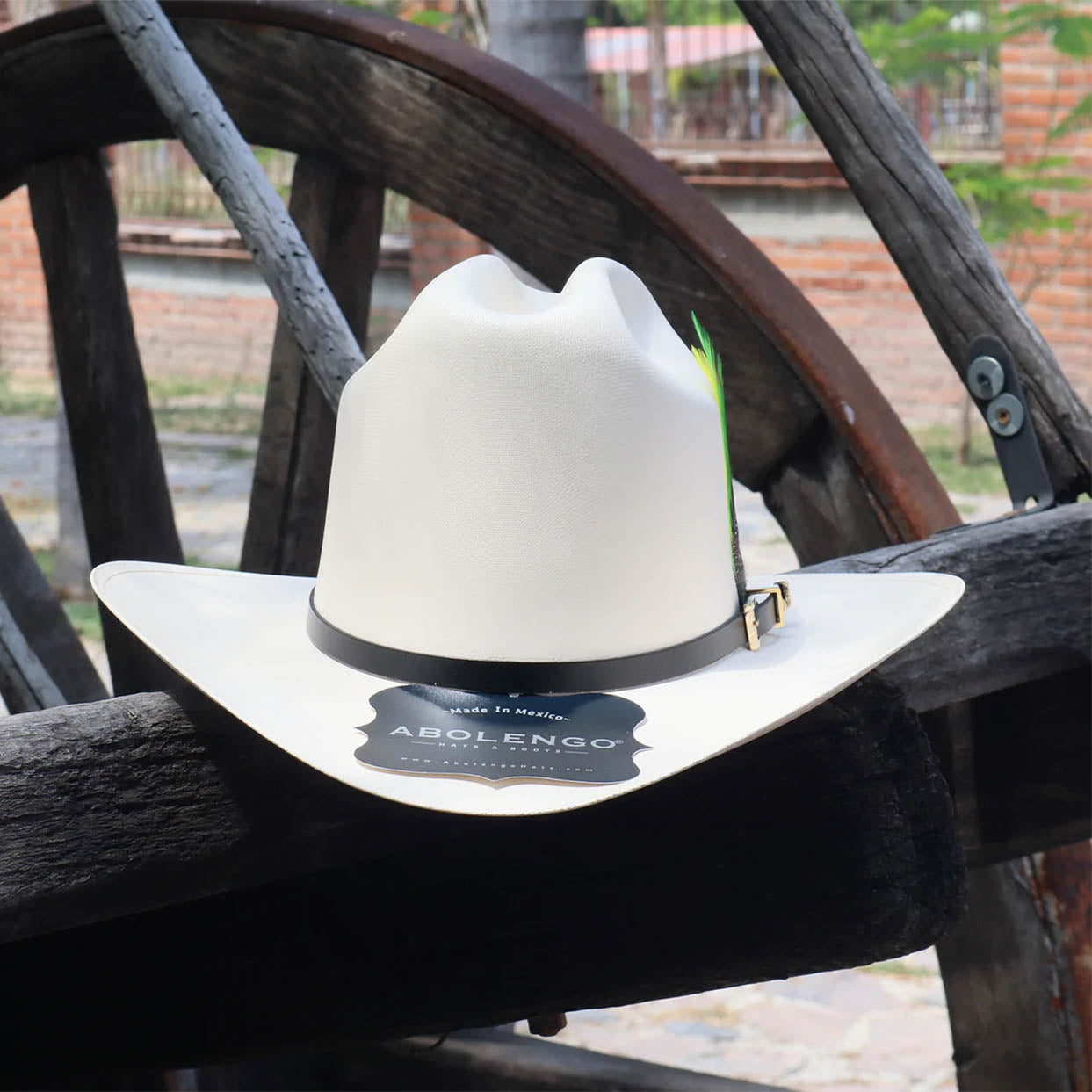Image of Abolengo 5,000x Rancheron Los Dos Carnales Cowboy Hat outside